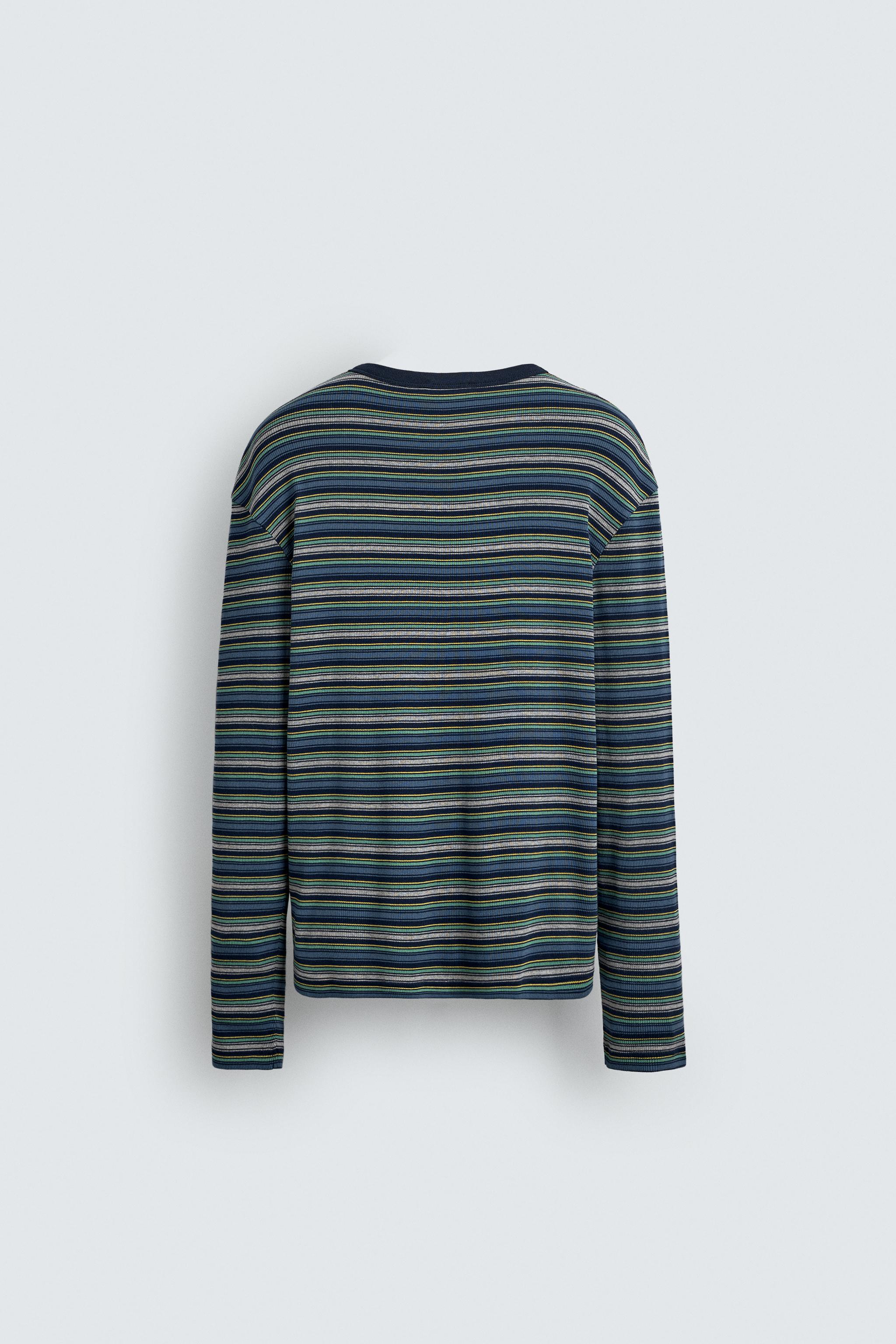 T-SHIRT CANNELÉ À RAYURES